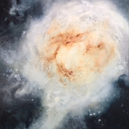 The Object in the Sky 100 x 100 cms